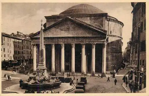 Postcard Italy Rome Pantheon