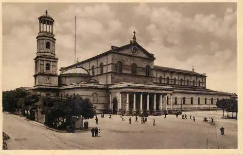 Postcard Italy Rome San Paolo Basilica