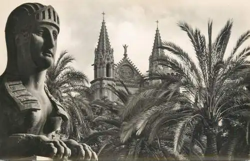Postcard Spania Mallorca cathedral