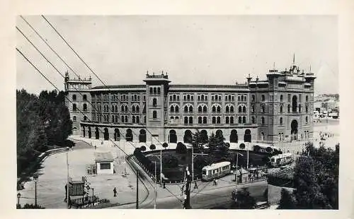 Postcard Spania Madrid bull square