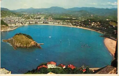 Postcard Spania San Sebastián Mont Igueldo