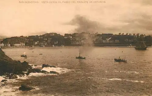 Postcard Spania San Sebastián principe de Asturias