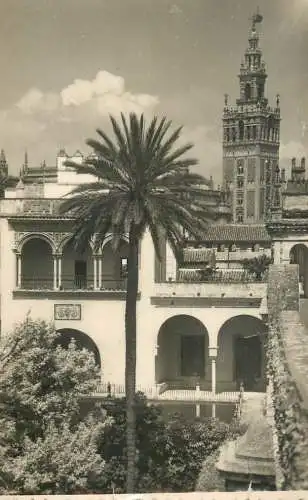 Postcard Spania Sevilla Reales Alcazares