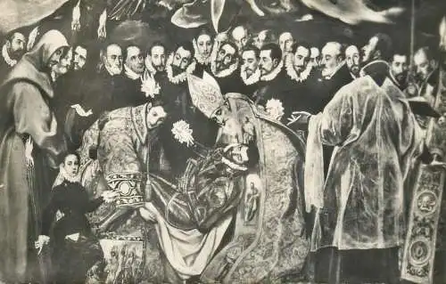 Postcard Spania Toledo the burial of count of Orgaz