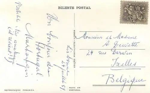 Postcard Portugal Lisboa Praca do Comercio