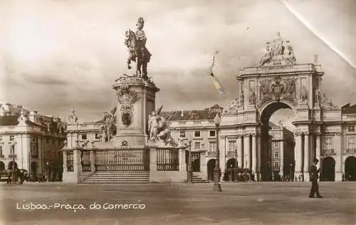 Postcard Portugal Lisboa praca da comercio