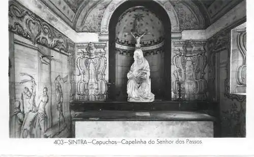 Postcard Portugal Sintra Capuchos Capelinha do Senhor dos Passos