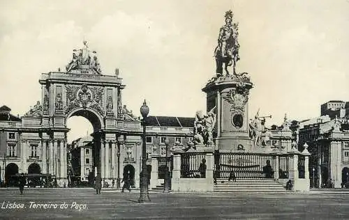 Postcard Portugal Lisboa terreiro do Paco