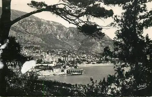Postcard Monaco Monte Carlo Rocher de Monaco 1951