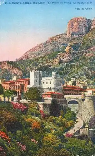 Postcard Monaco Monte Carlo Prince's Palace