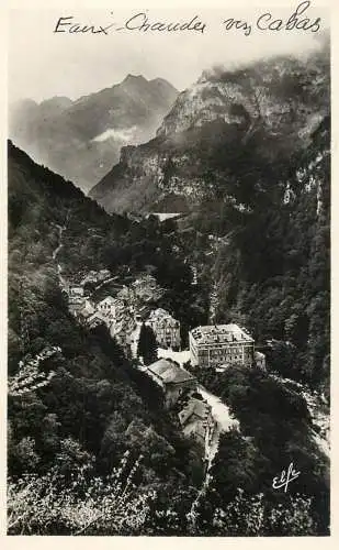France Eaux-Chaudes vers Gabas vue aerienne