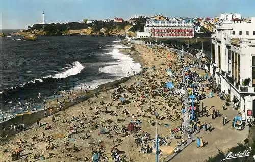 France Biarritz La Grande Plage, le Casino, le Palais et le Phare