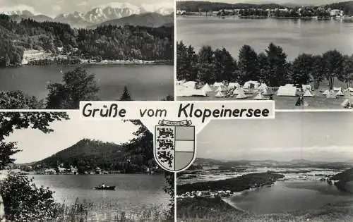 Austria Grusse vom Klopeinersee Karnten several views
