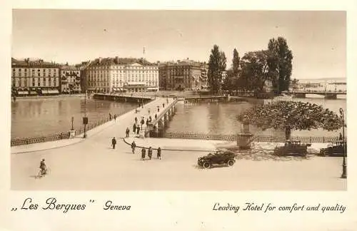 Postcard Switzerland Genève les Bergues
