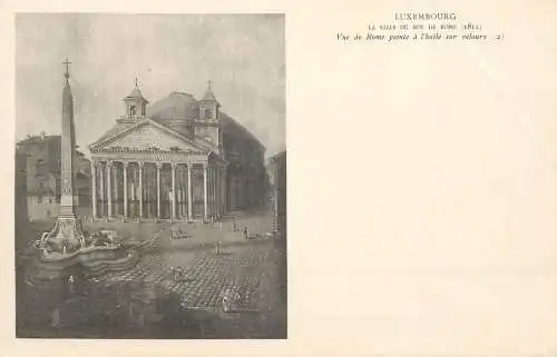 Postcard Luxembourg la salle du roi de Rome
