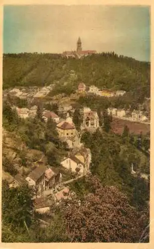 Postcard Luxembourg Clervaux St. Maurice abby
