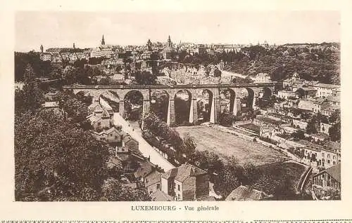 Postcard Luxembourg general view