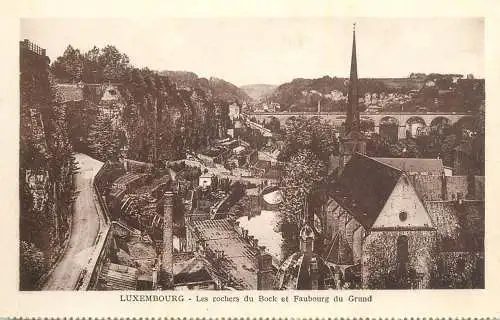 Postcard Luxembourg Pfaffenthal et Clausen