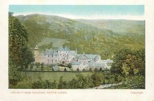 Wales Craig-Y-Nos Madame Pattis Home