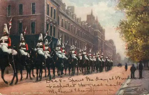 England London Troop of Life Guards Raphael Tuck & Sons "Aquarette" Postcard