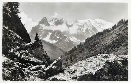 France Argentiers Mont-Blanc vu du sommet du Col des Montets