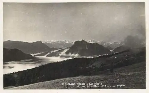 France Semnoz Alpes La Meije & les Aiguilles d'Arve