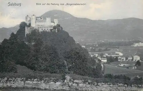 Postcard Austria Salzburg Burgemeisterloch