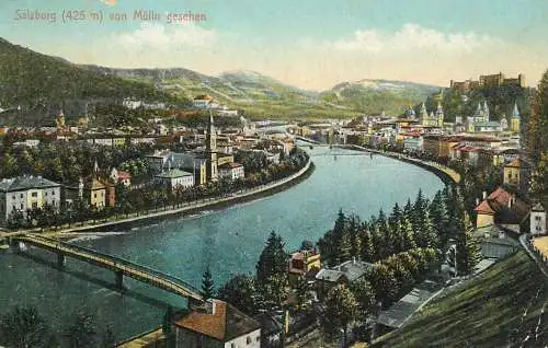 Postcard Austria Salzburg