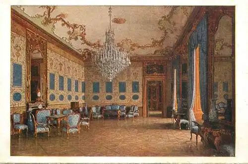 Postcard Austria Wien Schönbrunn Palace chinese blue hall