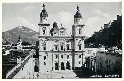 Postcard Austria Salzburg domkirche
