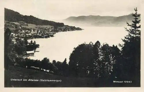 Postcard Austria Salzkammergut Unterach am Attersee