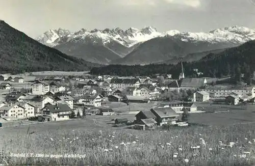 Postcard Austria Seefeld gegen Kalkkogel
