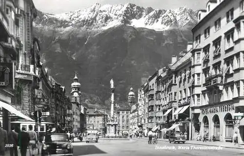 Postcard Austria Innsbruck Maria Theresienstrasse