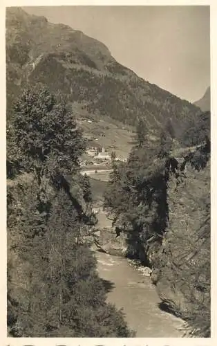 Postcard Austria Otztal Kuhtrain schlucht mit Solden