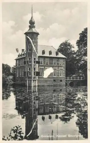 Postcard Netherlands Ginneken Bouvigne castle
