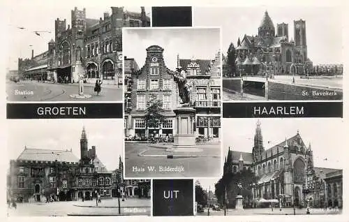 Postcard Netherlands Groeten Haarlem Uit