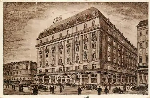 Postcard Hungary Hotel Astoria Budapest