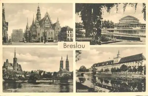 Postcard Poland Wrocław