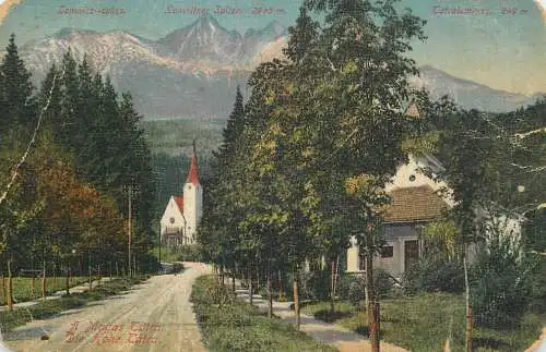 Postcard Slovakia Lomnický štít