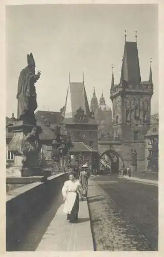 Postcard Czech Republic Prague Malostranske Mostecke
