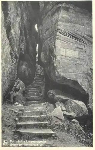 Luxembourg Berdorf (Petite Suisse Luxemborgeoise) Entree des Roitzbachschluff