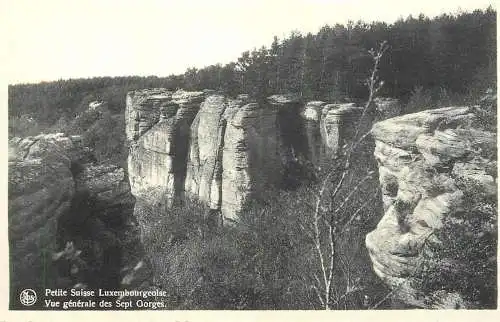 Luxembourg Berdorf (Petite Suisse Luxemborgeoise) vue generale des Sept Gorges