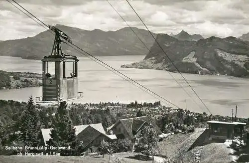Switzerland Seilbahn Brunni Alp Gaschwend telecabine