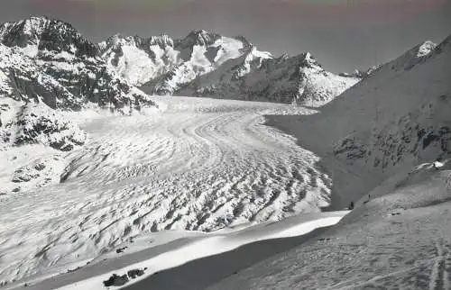 Switzerland der Grosse Aletschgletscher Wannenhorn