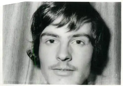 Portrait anonymous person photo format 7 x 10 cm man Germany Dresden moustache