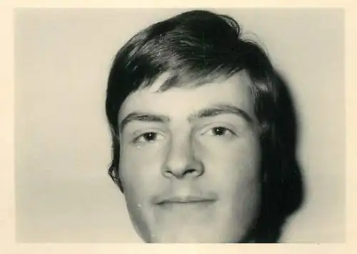 Portrait anonymous person photo format 7 x 10 cm man Germany Dresden