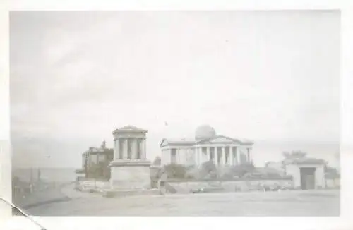Places & anonymous persons souvenir photo social history format ca. 6 x 9 cm temple ruins columns