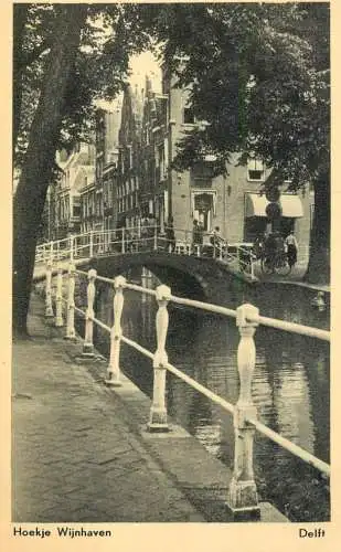Netherlands Delft Hoekje Wijnhaven