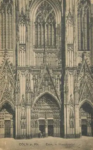 Germany Koln am Rhein Dom Hauptportal