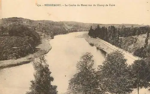 Postcard France Hennebont la Coulee du Blavet